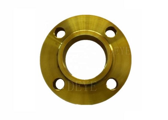 DIN EN1092-1 BS Forged Flat Face Slip On Flange With Golden Yellow Painting