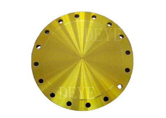 DN15-DN2200 Forged Steel Flange MSS SP 44 ANSI Blind Flange With Golden Yellow Painting