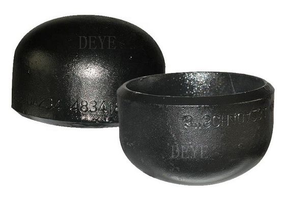 BW Black Carbon Steel Pipe End Caps For Petroleum Industry