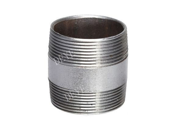 Hot Galvanized Steel TBE Barrel Nipple With DIN BSPT