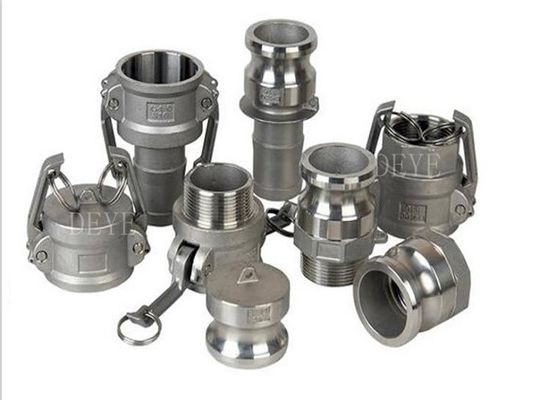 Stainless Steel SS304 SS316 Cam Lock Pipe Fittings Aluminum