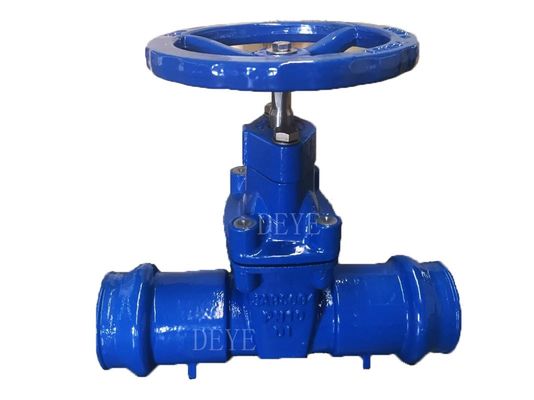 GGG40 GGG50 Water Valve Ductile Iron Gate Valve Socket Weld For PVC Pipe Connection