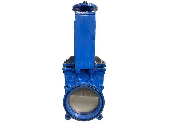 Ductile Iron Reslient Lug Type Knife Gate Valve With ISO5211 Pad