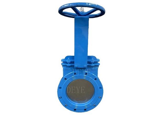 GG25 GGG40 GGG50 Cast Ductile Iron Knife Valves With Flange Ends
