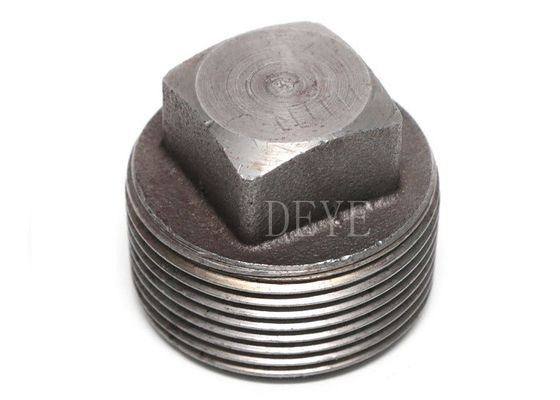 Stainless Steel 316 304 High Pressure Pipe Fittings With Square Plug