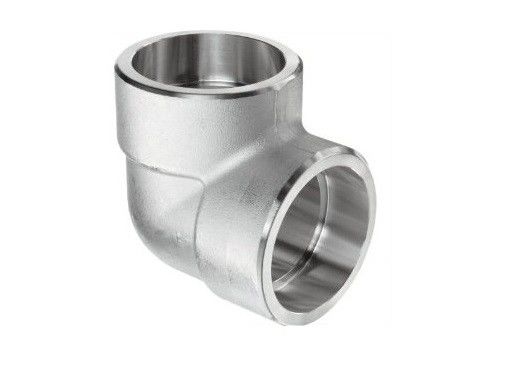 90 Deg High Pressure Pipe Fittings Stainless Steel Socket Ends High Pressure Elbow
