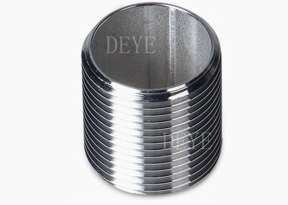 150PSI NPT BSPT Threaded Pipe Fittings Stainless Steel Screwed Welded Nipple