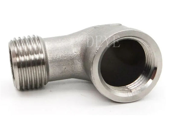 SS304 SS316 150PSI Threaded Stainless Steel Tapered Fittings Street Elbow
