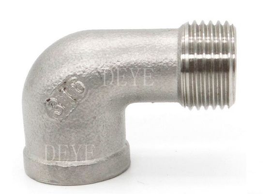 SS304 SS316 150PSI Threaded Stainless Steel Tapered Fittings Street Elbow