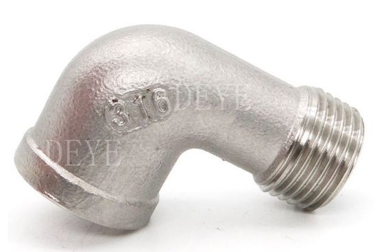 SS304 SS316 150PSI Threaded Stainless Steel Tapered Fittings Street Elbow