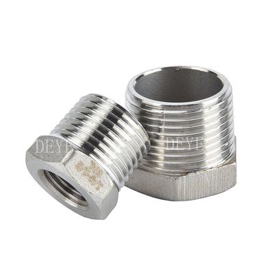 SS316 SS304 150PSI Screw Threaded Pipe Fittings for SS Heavy Hex Bushing