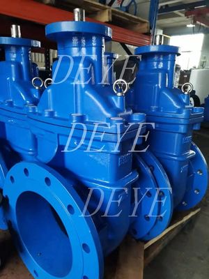 Rising Stem Din F4 F5 Water Valve BS5163 Cast Ductile Iron Gate Valve With PN10 PN16 PN25