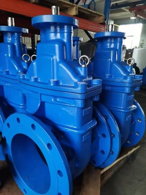 Ductile Iron Reslient Lug Type Knife Gate Valve With ISO5211 Pad