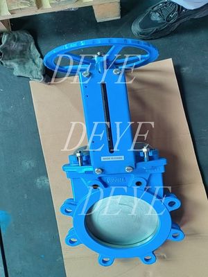 Cast Ductile Iron Wafer Style Knife Gate Valve With Rubber Seat