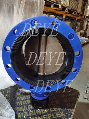 GGG40 GGG50 Wras Ductile Iron Double Eccentric Butterfly Valve With PN10 PN16 PN20 PN25
