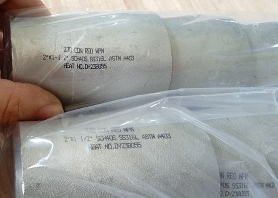 SS316 Stainless Steel Pipe Fittings SS304 SS321 Concentric Reducer Seamless Welded