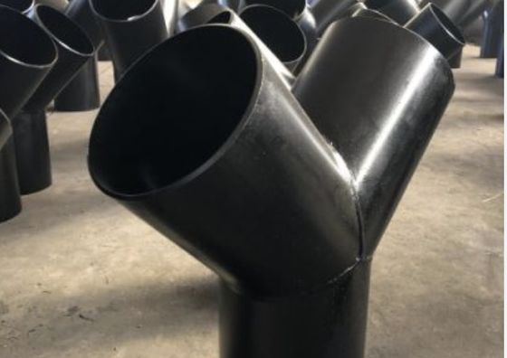 WYE Welded Carbon Steel Pipe Fittings Y Lateral Tee With ANSI B16.9