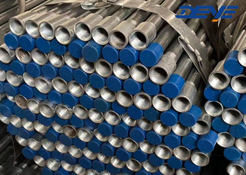 HDG Seamless Welded Pipes Hot Dipped Galvanized With PE BE BSPT NPT