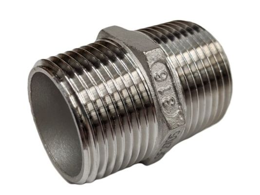 Stainless Steel 150# Screwed  Hex. Nipples to connect threaded pipes