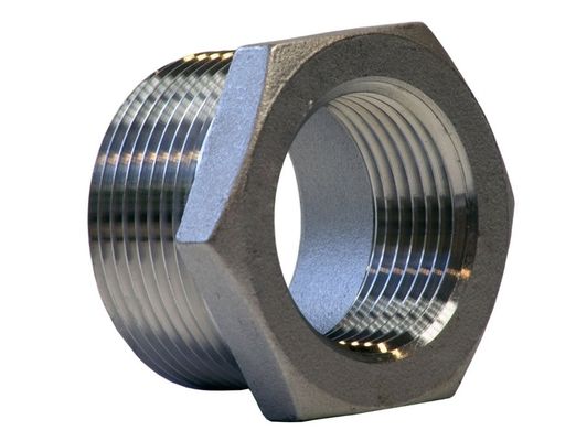 SS304 SS201 SS316 SS Threaded Pipe Fittings For Hex Bushing