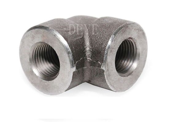 Forged Steel High Pressure Pipes And Fittings Straight Tee With Thread NPT 6000lbs