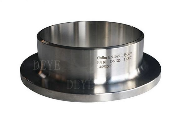 SS304 316 Stainless Steel Pipe Fittings Stub End Collar With EN1092-1