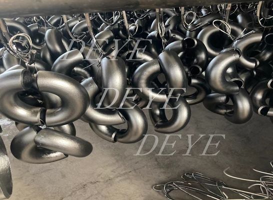 1.5D 3D 5D 6D 8D 10D Carbon Steel Pipe Fittings Black Return Bends With SCH40 SCH80