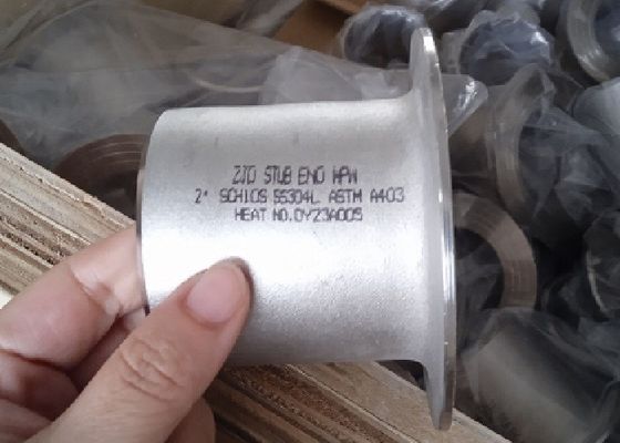 SS304 316 Stainless Steel Pipe Fittings Stub End Collar With EN1092-1